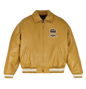 Veste bomber en cuir véritable Avirex pour homme, style slim, respirante, haute qualité, nouvelle édition, vente en gros - Product Image 1