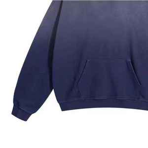 Sudaderas con Capucha para Hombre, Estilo Moderno, Lavado Ácido, 100% Algodón, Impermeables para Invierno, Uso Casual, Diseño de Logotipo Personalizado, MOQ Bajo - Product Image 6