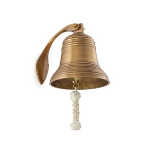 กระดิ่งประตูทองเหลืองหนักแน่น ดีไซน์โบราณ สำหรับแขวนผนัง ใช้ตกแต่งประตูหน้าบ้านและสวน - Product Image 3