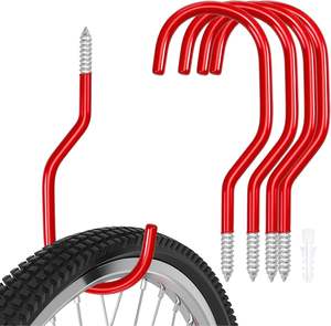 Gancho de Pared/Techo para Bicicletas de Alta Resistencia con Recubrimiento de PVC, Personalizado de Fábrica, Certificado ISO 9001, Gancho para Almacenamiento de Bicicletas - Product Image 1