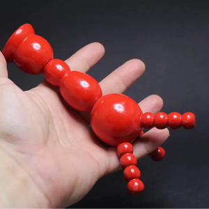 Portavelas de Madera Natural Hecho a Mano con Borde de Cuentas, Estilo Rústico, Decoración para el Hogar, Bodas - Product Image 5