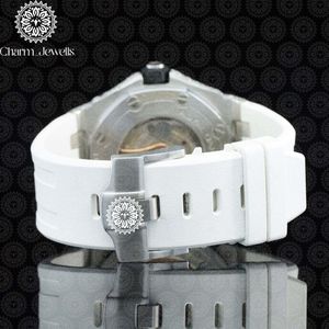 Reloj de Lujo para Hombre Charm Jewells, Acero Inoxidable, Esfera de 40 mm, Correa de 20 mm, Bisel con Diamantes, Cierre Oculto con Botón, Movimiento Mecánico - Product Image 4