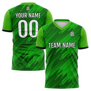 Nouveau maillot de football léger pour l'entraînement, tissu polyester personnalisé, manches courtes, col rond, maillot de foot pour homme - Product Image 6