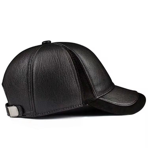 2026 Custom Logo High Quality <b>Waterproof</b> Premium Men Women Winter Autumn Outdoor Leather Baseball <b>Caps</b> - Product Image 6