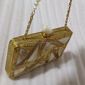 หรูหราที่ขายดีที่สุดสุภาพสตรีชุดราตรีกระเป๋าคลัทช์แม่ของมุกโลหะคลัทช์โมเสคกระเป๋าอินเดียกระเป๋าหลากสีโดย RF CRAFTS - Product Image 4