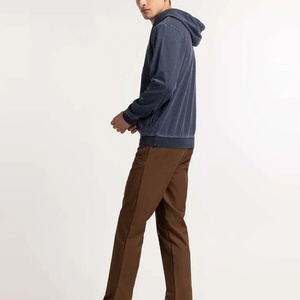 Men's Regular Fit Hooded Pullover Solid Color Cotton/Polyester Fleece Casual Sweatshirt Eco-Friendly Quick Dry Winter Wear - Product Image 3