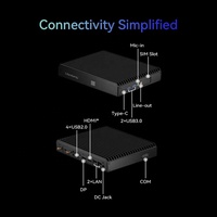 Maxtang V1605B Mini Pcs Pantalla a través de DP Fanless Windows 10 Mini Gaming Pc Procesadores AMD Linux Mini Pc