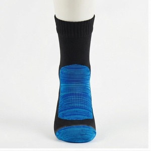 Ankle Socks Blue Black Knitted Breathable Running Socks for Adults Summer Season - Product Image 1