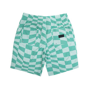 <b>Men</b>’s Premium Green Plaid Swim Shorts Quick Dry Beach <b>Trunks</b> Adjustable Drawstring Waist Lightweight Polyester With Pockets - Product Image 5