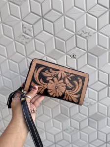 Cartera de Cuero Genuino Hecha a Mano de Alta Calidad 2026, Estilo Vintage, para Mujer, con Espacio para Teléfono - Product Image 4