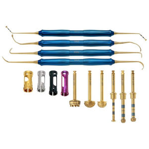 Juego de Instrumentos Quirúrgicos Manuales para Implantes Dentales, Mango Azul, Clase I, Instrumentos Quirúrgicos Dentales Reutilizables de Acero/Titanio - Product Image 4