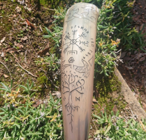 Corne à boire viking artisanale FAIZA CRAFT, écologique, pour la bière, corne de buffle de haute qualité, polie, forme naturelle, cadeau artisanal - Product Image 3