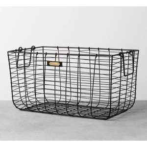 Metal Mesh Storage <b>Basket</b> With Side Handles Wire Organizer Bin For Kitchen Pantry Fruit Vegetables & Office Supplies Best Price - Product Image 4