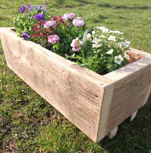Eco-Friendly <b>Reclaimed</b> Wood Planter with Rustic Finish | Sustainable Decor - Product Image 4