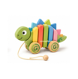 Apilador de Arcoíris de Madera Escandinavo con Juguete de Pájaro, Decoración de Madera Natural para Cuarto de Niños - Product Image 6