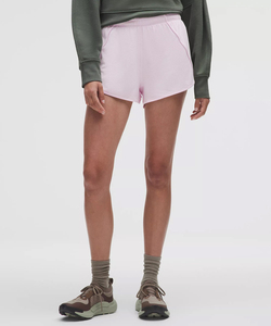 Shorts Deportivos Casuales de Cintura Media para Mujer, Tejidos en Color Rosa, Estilo Vintage, Transpirables, de Secado Rápido, de Algodón Orgánico Oxford - Product Image 1