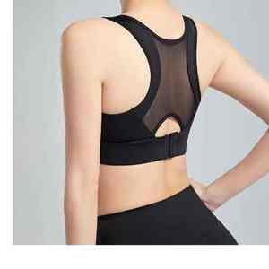 Sujetador deportivo de alto impacto para mujer, con logo personalizado, a prueba de golpes, hermoso diseño en la espalda, ideal para fitness, deportes, entrenamiento y yoga. - Product Image 2