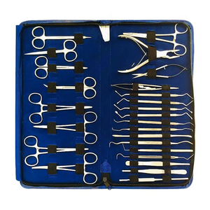 Kit Básico de Cirugía Menor, Juego de 13 Piezas de Instrumentos Quirúrgicos Manuales de Acero Inoxidable, Pinzas para Procedimientos Menores, Precio Económico - Product Image 1
