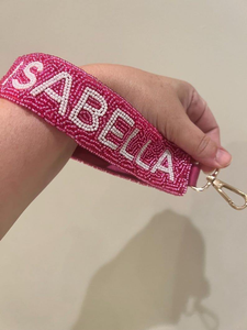 Llaveros bordados con cuentas de semillas para mujer, elegantes, con dije para copa de vino y para bolso - Product Image 4