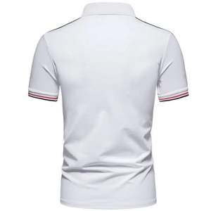 Maillot de sport personnalisé OEM vierge pour homme, style Angleterre, à séchage rapide, manches courtes, en jersey polyester/coton, grandes tailles - Product Image 3