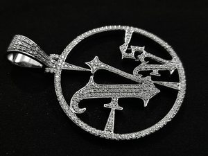 จี้เพชรโมอิสซาไนต์ VVS หรูหรา พร้อมโลโก้ เงินแท้ 925 สลักชื่อหรืออักษรย่อได้ ผ่านการทดสอบเพชรโดย GCI & IDGL รับรองคุณภาพ - Product Image 3