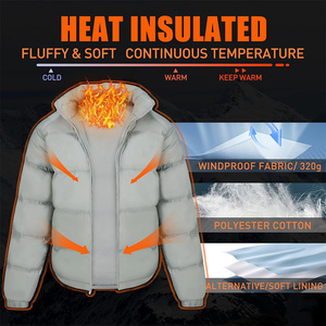 Unisex Hooded Waterproof Windproof Quilted Jacket with Custom Logo OEM/ODM Private Label Supply <b>Winter</b> Outdoor Insulated <b>Coat</b> - Product Image 6