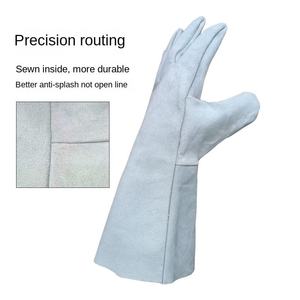Heavy-Duty Sheep Grain Leather TIG Welding <b>Gloves</b> Industrial Safety Work Protection Heat Resistant Durability Grilling BBQ <b>Glove</b> - Product Image 5