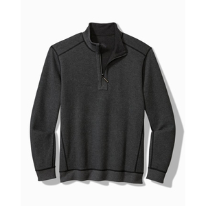 <b>Black</b> Oversized Half Zip Sweatshirt Polyester Cotton Men Europe Clothing Wholesale Streetwear - Product Image 1