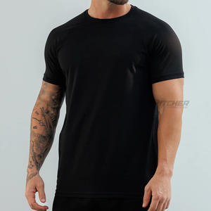T-shirt de sport personnalisé pour homme, 100% coton tricoté, impression personnalisée, séchage rapide, respirant, vêtements de fitness - Product Image 3