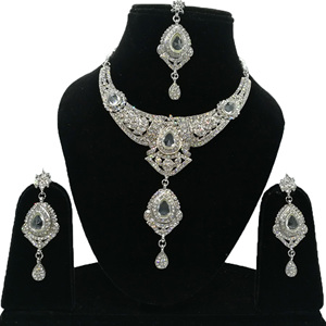 Conjuntos de Collar, Pendientes y Tocado de Novia para Mujer, de Aleación Chapada en Oro con Zirconia, Estilo Vintage, para Boda, Compromiso, Fiesta, Regalo, Joyería de Moda - Product Image 1