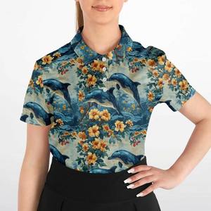 Fournisseur de polos slim fit pour femmes, polos de golf respirants pour femmes, polos de sport anti-transpiration pour femmes - Product Image 6