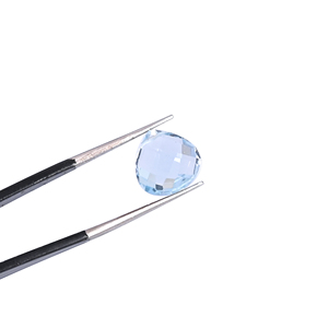 บลูโทแพซ 3.5 กะรัต 10x10 มม. รูปหัวใจ พลอยเม็ดเดี่ยว - Product Image 1