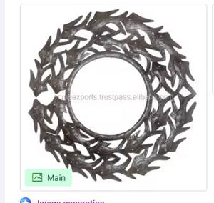 Espejo de Pared de Metal Negro de Lujo con Diseño Artístico de Rayos de Sol, Marco Duradero, Decoración Elegante para el Hogar, Ideal para Sala de Estar, Dormitorio, Entrada - Product Image 6