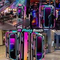 Borne photo IA Futureino 2026 avec écran tactile, compatible ADA, conception fermée et options de paiement multiples