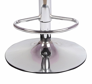 Iron Pipe Bar Chair Nickel Plating Industrial Bar <b>Stool</b> Commercial Use No Armrest No Assembly Required Durable Frame Modern PU - Product Image 4