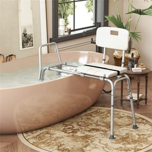 Sedile da Bagno Ultra Largo con 9 Livelli di Altezza Regolabile, Design Moderno Pieghevole e Portatile, Ausilio per Terapia Riabilitativa, Leggero - Product Image 1