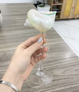 Handmade Seashell Wine Glass Vietnam Natural Shell Material for Drinking Bar Table Decor Use Unique Craft Bulk Supply - Product Image 6