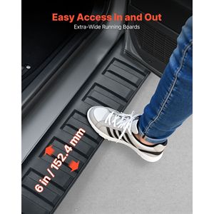Pedane Laterali da 6 Pollici per Chevy Silverado/GMC Sierra 1500 Crew Cab 2019-2025, Accessori per Camion - Product Image 4