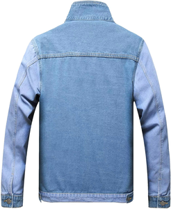 Veste en jean sur mesure pour homme, veste en jean de haute qualité, fabrication OEM, vente en gros de vestes pour homme sur mesure de haute qualité, durables - Product Image 2