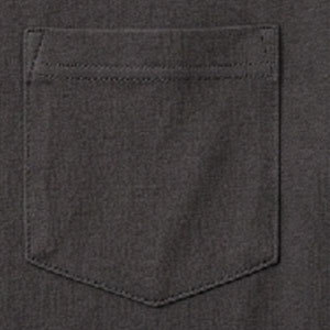 T-shirt Homme Lourd à Manches Courtes avec Poche Avant, Col Rond Uni Décontracté, Haut d'Été pour Homme - Product Image 4