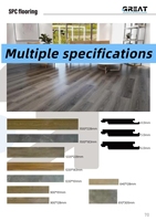 Einfach zu Verlegender Unilin Neues Design Holzoptik SPC PVC-Bodenbelag für Hotels Wasserdicht Feuerfest Kratzfest Verschleißbeständig