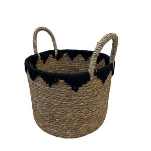 Cesta Circular de Mimbre de Lujo, Ecológica y Multiusos con 2 Asas, Diseño Multifuncional - Product Image 1