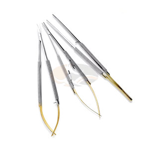 Pinces de micro-chirurgie en acier inoxydable, lot de 3 pièces, instruments ophtalmiques dentaires, kit chirurgical de base, instruments chirurgicaux professionnels - Product Image 1