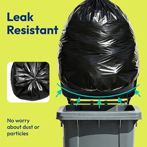 Sacs poubelle noirs de qualité supérieure TH GB-021, 33 gallons, usage intensif, pour hôtels, restaurants, approvisionnement en gros - Product Image 3
