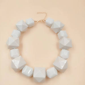 Beautiful resin <b>beads</b> <b>necklace</b> with artistic finish fashionable look ideal for weddings festivals gifting and occasions wear - Product Image 5