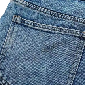 Nuevos pantalones cortos de mezclilla elásticos de moda para hombre, estilo casual, en azul y negro, de tela de lona, estilo urbano. - Product Image 5