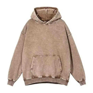 เสื้อฮู้ดดี้ทรงโอเวอร์ไซส์ผ้าเทอร์รี่ 400 กรัม แบบยูนิเซ็กซ์ พิมพ์ลาย ซิปหน้า ทรงครอป ล้างสีแบบแอซิดวอช - Product Image 2