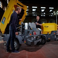 Compresor de Aire Atlas Copco, Diésel, Móvil, de Tornillo, Portátil, 10-12 m³/min, Modelos XATS350, XAHS350, XAS400, XAHS400PACE