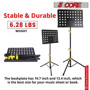 Supporto per Spartiti Musicale Professionale Portatile in Metallo a Doppio Uso, Versione Migliorata - Product Image 6