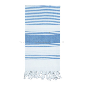 Serviette de voyage compacte pour hammam en coton turc à séchage rapide et légère avec un design classique à rayures Peshtemal - Product Image 5